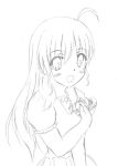  lyrical_nanoha mahou_shoujo_lyrical_nanoha mahou_shoujo_lyrical_nanoha_strikers monochrome sketch vivio 