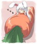  akino_sora animal_ears carrot chibi original rabbit_ears saliva sleeping 