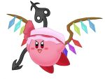  flandre_scarlet full_body hat kirby kirby_(series) nintendo no_humans parody simple_background solo tail touhou white_background wings 