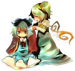  2girls bow cirno daiyousei female k_no_hito multiple_girls the_embodiment_of_scarlet_devil touhou towel wet wings 