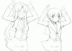  asakura_ryouko caramelldansen monochrome nagato_yuki nakamura_kusata suzumiya_haruhi_no_yuuutsu 