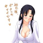  00s 1girl breasts cleavage half_updo hosokawa_kanako lowres maria-sama_ga_miteru solo toshifumi 