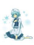  1girl female hat letty_whiterock mame_usagi snowflakes solo touhou 