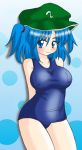  1girl female kawashiro_nitori one-piece_swimsuit school_swimsuit solo swimsuit touhou 