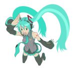  1girl aqua_hair bad_id bos hatsune_miku solo thigh-highs twintails vocaloid yamamiya_hiroshi 