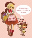  1girl happy_valentine maid original ukke valentine 