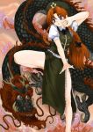  1girl dragon eastern_dragon female hong_meiling immaterial_and_missing_power solo touhou tsurui 