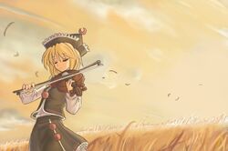  female instrument lunasa_prismriver oekaki touhou violin 