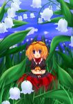  1girl blonde_hair female flower lily_of_the_valley medicine_melancholy short_hair solo su-san touhou 