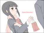  1girl happy_valentine jumpei original scarf solo_focus valentine 