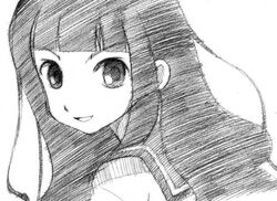  gofu itoshiki_rin looking_back monochrome sayonara_zetsubou_sensei sketch traditional_media 
