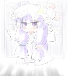  chibi female natsuki_(silent_selena) patchouli_knowledge sketch touhou 