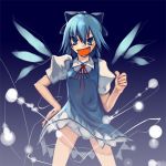  1girl cirno female lowres smile solo the_embodiment_of_scarlet_devil touhou 