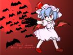  bat bat_wings chibi female red_eyes remilia_scarlet shaomin touhou wings 