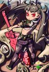  kooh negishi_hideto original panties pantyhose red_eyes squid sword twintails underwear weapon 