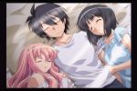  artist_request bed hiraga_saito lingerie louise_francoise_le_blanc_de_la_valliere nightgown siesta sleeping underwear zero_no_tsukaima 