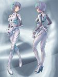  ayanami_rei blue_hair high_heels neon_genesis_evangelion plugsuit red_eyes shoes short_hair 