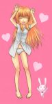  1girl barefoot bow bow_panties caramelldansen feet kichiroku legs lyrical_nanoha mahou_shoujo_lyrical_nanoha mahou_shoujo_lyrical_nanoha_strikers panties solo underwear vivio white_panties 