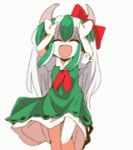  animated animated_gif caramelldansen ex-keine female horn_ribbon horns kamishirasawa_keine lowres ribbon touhou usoneko 