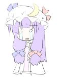  1girl chibi crying crying_with_eyes_open female natsuki_(silent_selena) o_o patchouli_knowledge sketch solo tears touhou 