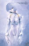  ayanami_rei blue_hair neon_genesis_evangelion official_art pale_skin plugsuit red_eyes sadamoto_yoshiyuki short_hair 