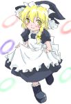  1girl blonde_hair female full_body hat kirisame_marisa shaomin solo touhou white_background witch witch_hat 