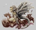  capcom ibukichi kushala_daora monster_hunter personification tail wings 