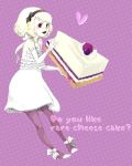  cake cotan dress elbow_gloves food frills gloves legwear lipstick makeup minigirl pantyhose pastry ribbon thigh-highs 