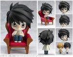  2boys bags_under_eyes chair chibi death_note figure l_(death_note) lowres multiple_boys nendoroid photo yagami_light 