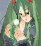  green_eyes green_hair hatsune_miku humi tears toi8 twintails vocaloid 