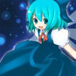  1girl cirno female smile solo the_embodiment_of_scarlet_devil touhou wings 