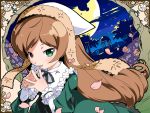  00s brown_hair heterochromia moon petals rozen_maiden suiseiseki yashima_takahiro 