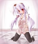  1girl animal_ears black_legwear female rabbit_ears reisen_udongein_inaba scarlet_(studioscr) solo thigh-highs touhou 