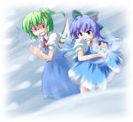  2girls bow cirno daiyousei female koto lowres multiple_girls the_embodiment_of_scarlet_devil touhou 