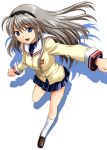  1girl clannad lowres midori_(searchlight) sakagami_tomoyo school_uniform serafuku solo 