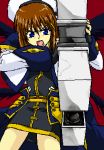  1girl bad_anatomy lowres lyrical_nanoha mahou_shoujo_lyrical_nanoha mahou_shoujo_lyrical_nanoha_a&#039;s nicholas_d_wolfwood oekaki parody poorly_drawn solo yagami_hayate 