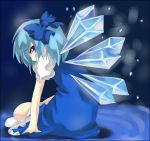  1girl bow cirno female solo the_embodiment_of_scarlet_devil touhou wings 
