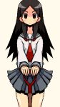  bangs kitsu_chiri oekaki parted_bangs sayonara_zetsubou_sensei shirono shovel symmetry worktool 