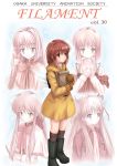  5girls adjusting_hair backpack bag blush brown_hair camisole capelet coat full_body hair_intakes hair_ribbon hairband hands_on_own_chest holding jacket kanon kawasumi_mai long_hair looking_at_viewer looking_away minase_nayuki misaka_shiori mittens multiple_girls neck_ribbon ponytail red_eyes ribbon sawatari_makoto school_uniform short_hair sidelocks smile standing tsukimiya_ayu turtleneck very_long_hair wings yuki_usagi_(mofurafu) 