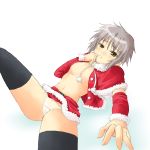  capelet christmas jhonwalker nagato_yuki panties santa_costume suzumiya_haruhi_no_yuuutsu underwear 