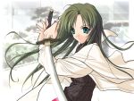  00s 1girl happy_lesson long_hair sanzein_yayoi sanzen&#039;in_yayoi sasaki_mutsumi solo sword wallpaper weapon 