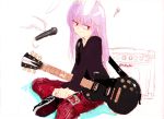  amplifier animal_ears female guitar instrument microphone rabbit_ears reisen_udongein_inaba touhou tsurui 