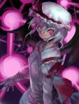  1girl bat_wings danmaku female hat remilia_scarlet solo suidengetsu touhou wings 