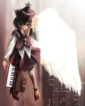  1girl female hat instrument keyboard keyboard_(instrument) lyrica_prismriver piano solo touhou 