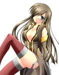  1girl breasts cleavage large_breasts red_legwear tales_of_(series) tales_of_the_abyss tamagawa_yukimaru tear_grants thigh-highs 