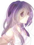  bad_id detached_sleeves hanyuu higurashi_no_naku_koro_ni horns japanese_clothes long_hair lowres miko otomori purple_eyes purple_hair violet_eyes 