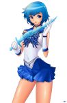  bishoujo_senshi_sailor_moon blue_eyes blue_hair choker mizuno_ami sailor_mercury skirt sword 
