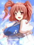  large_breasts onozuka_komachi red_eyes red_hair redhead short_hair touhou tro twintails 