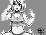  left4dead left_4_dead monochrome short_hair swan_(doesu) swank tears torn_clothes white_hair witch_(left4dead) zombie 