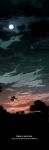  cloud clouds english flying highres landscape lupin_iii moon motor_vehicle nasubi_(w.c.s) scenery sunset vehicle 